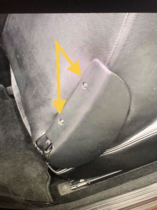 Porsche 944 Tausch Rücklehne Vordersitze 1